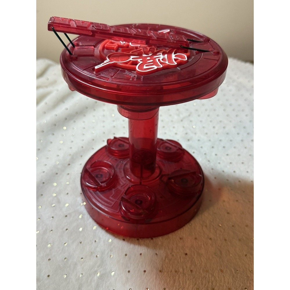 Bakugan Spinning Carrying Case Red Store & Display Stand with Handle